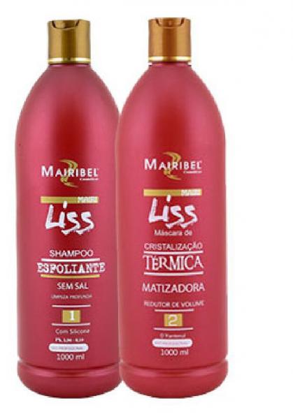 Mairibel-Kit de Cristalização Térmica Matizadora e Shampoo Nanotech Sem Formol 2x1