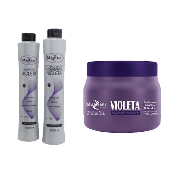Mairibel Matizador Violeta 500g + 2 Shampoos Violeta 300ml