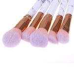 Makeup Brush Set, Professional Kit 10Pcs Black Grain Eyeshadow Face Powder Foundation Blush Cosmetic Makeup Brushes Beauty Tools Beauty Tool for Women