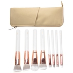 Makeup Brushes, 8Pcs Portable Makeup Brush Kit Foundation Eye Shadow Cosmetic Tool Concealers Eye Shadow Makeup Brush Kit with Bag