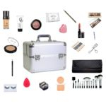 Maleta de maquiagem com kit Vult completa 4 gavetas