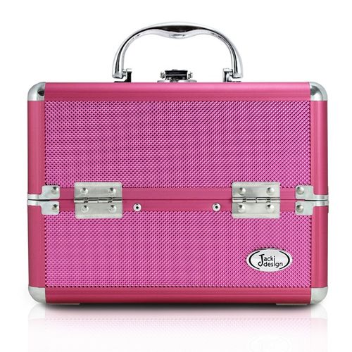 Maleta de Maquiagem Profissional Pink - Jacki Design BJH17298