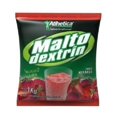 Malto Dextrina 1Kg Morango Atlhetica