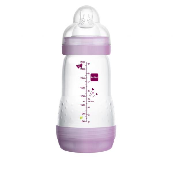 Mamadeira Easy Start - Firt Bottle 260ml Girl - MAM