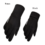 Man Winter Gloves Windproof Gloves Hand Wear Double Layer Thick Warm Wind Proof Suede Fabric Telefingers Gloves