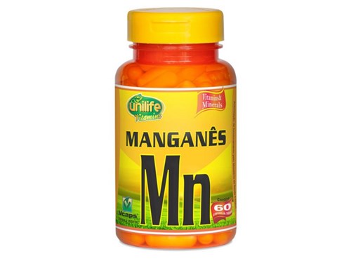 Manganês Quelato Mn 60 Cápsulas Unilife
