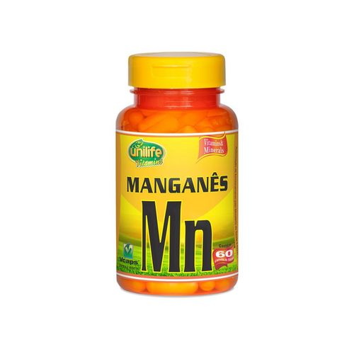 Manganês Quelato MN - Unilife - 60 Cápsulas