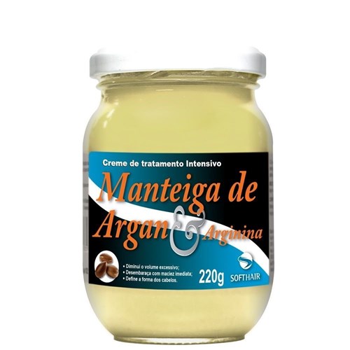 Manteiga Argan e Arginina Soft Hair 220G