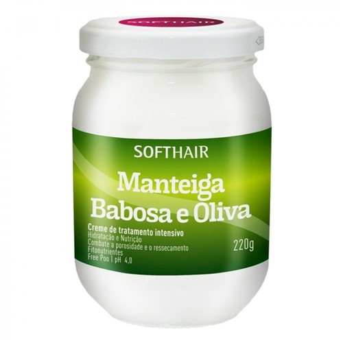 Manteiga Babosa e Oliva Soft Hair 220G