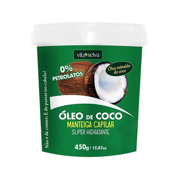 Manteiga Capilar Hidratante Óleo de Coco - 450g Vita Seiva - Sante Cosmetica Ltda