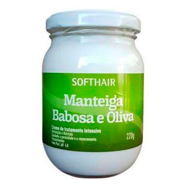 Manteiga Capilar Soft Hair Babosa e Oliva 220G