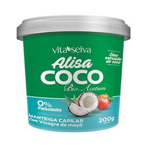 Manteiga Capilar Vita Seiva Alisa Coco - C Vinagre Maçã 200G