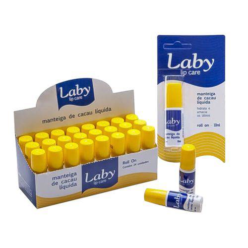 Manteiga de Cacau Liquida Laby Roll On 10ml Fps 15 com 24 Unidades