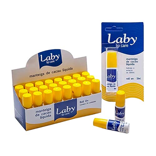 Manteiga de Cacau Liquida Laby Roll On 10ml FPS 15 com 24 Unidades