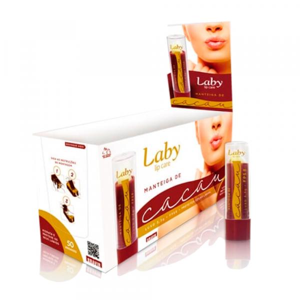 Manteiga de Cacau Luxo Laby 3,3g FPS 8 com 50 Unidades