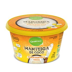 Manteiga de Coco Sabor Manteiga com Sal Qualicoco 200g - 200G