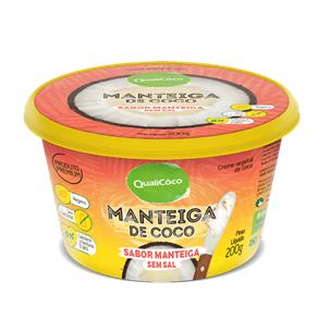 Manteiga de Coco Sabor Manteiga Sem Sal Qualicoco 200g - 200G