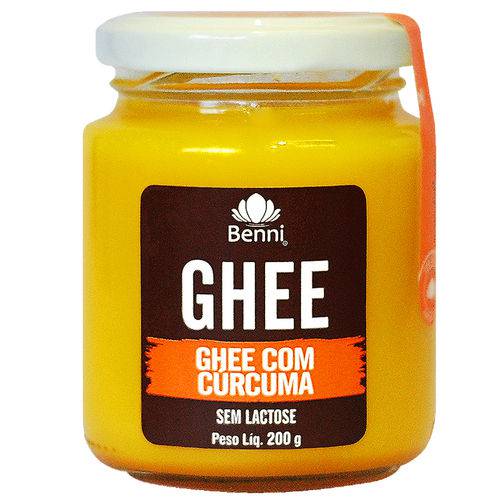 Manteiga Ghee com Cúrcuma 200g - Benni Alimentos -