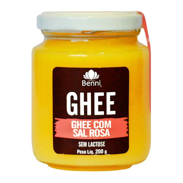 Manteiga Ghee com Sal Rosa do Himalaia 200g - Benni