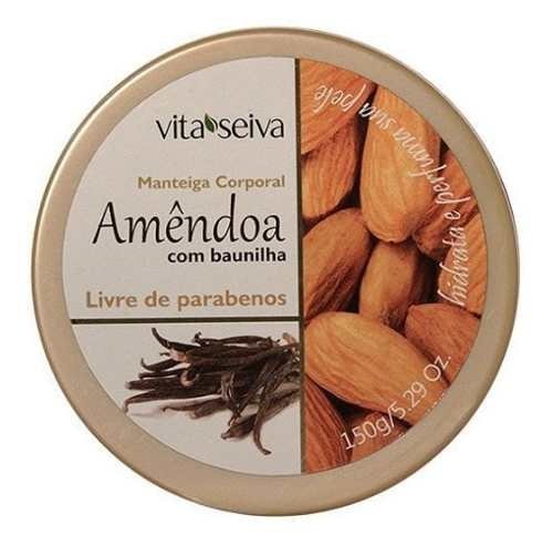 Manteiga Hidratante Amêndoa com Baunilha - 150G Vita Seiva