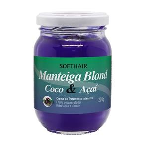 Manteiga Soft Hair Blond Coco e Açaí 220g