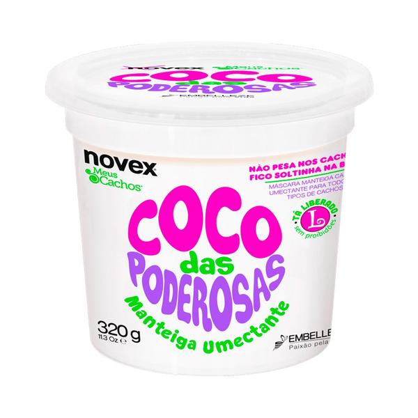Manteiga Umectante Novez Cachos Coco das Poderosas 320g - Novex