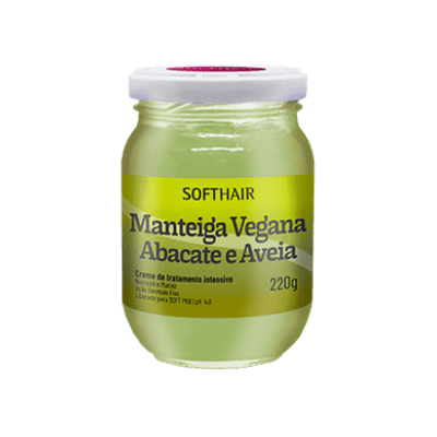 Manteiga Vegana Abacate & Aveia - Soft Hair 220G