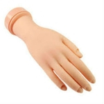 Mão postiça para treino de manicure e dedo postiço unha gel acrigel fibra