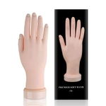 Mão Postiça Treino Manicure Dedo Postiço Unha Gel Acrigel Para Treino Silicone