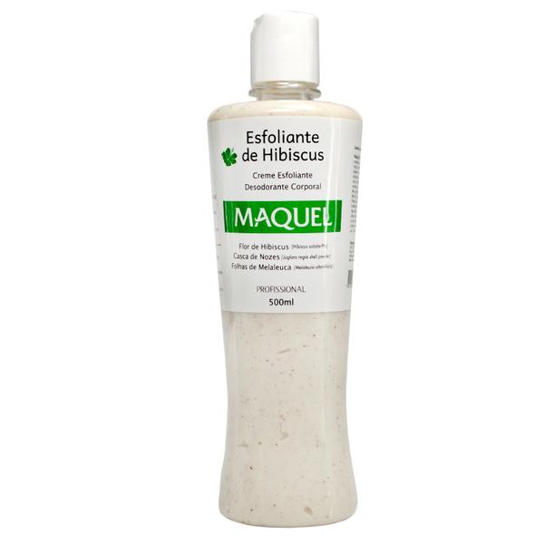 Maquel Creme Esfoliante Desodorante Corporal com Flor de Hibiscus - 500ml - Maquel