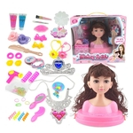 Maquiagem Boneca Cabeça Meninas Playset com beleza e Acessórios de Moda