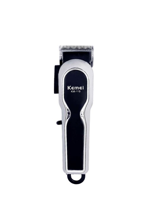 Máquina de Cortar Cabelo Barba Kemei Profissional Sem Fio Recarregável Bivolt KM-119