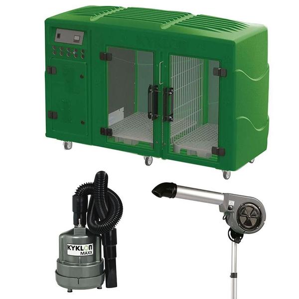 Maquina de Secar Verde + Secador 7000 e Soprador Maxx Cinza Kyklon