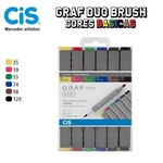 Marcador Artístico Graf Duo Brush Cores Básicas Cis