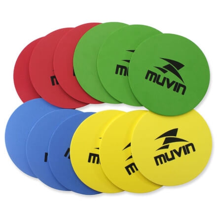 Marcadores para Treinamento MTF-100 - 20cm - Azul/Amarelo/ - Muvin
