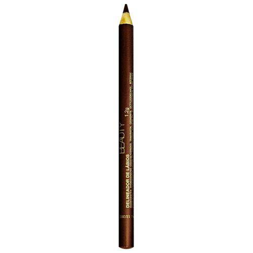 Marcelo Beauty Lápis Delineador Marrom Escuro - Lápis para Lábios 1,2g