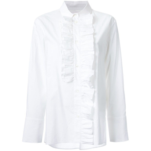 Marni Camisa com Detalhe de Babado - Branco