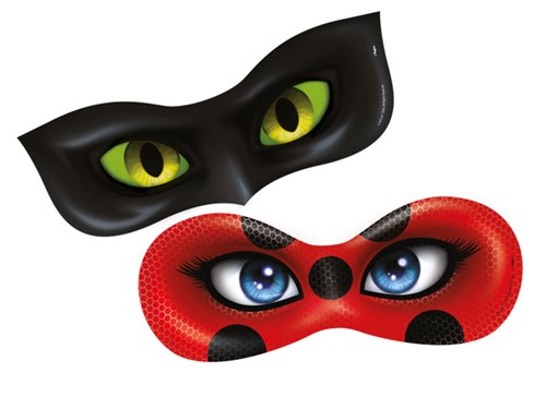 Máscara 6 Unidades - Ladybug - Regina Festas