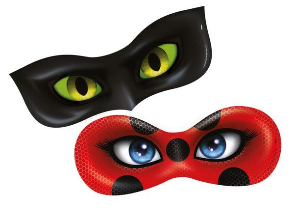 Máscara 6 Unidades - LadyBug - Regina Festas