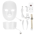 Máscara 7colors LED Photon rejuvenescimento da pele Neck Face Anti-rugas Acne Remoção US