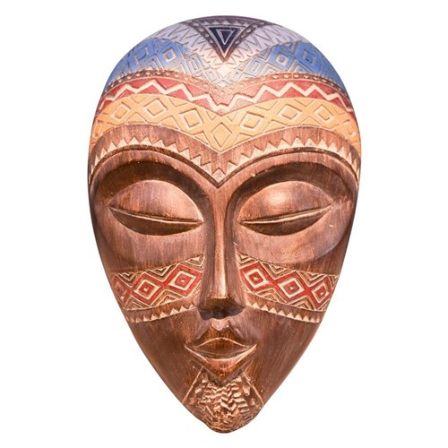 Máscara Africana em Resina Pequeno Kasa Ideia