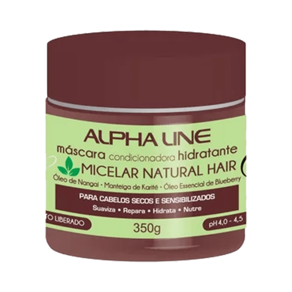 Máscara Alpha Line Micelar Natural Hair 350g