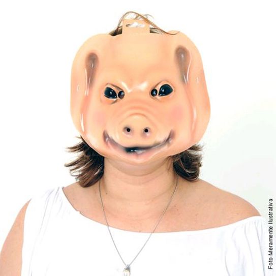 Mascara Animais - Porco