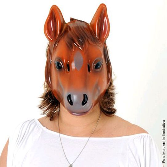 Máscara Animais PVC - Cavalo