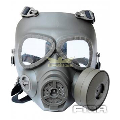 Máscara Anti-gás para Airsoft-fma TB-695 com Ventoínha - Cor VERDE