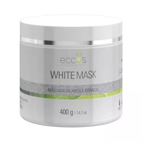 Máscara Argila Branca Eccos Cosméticos White Mask 400g