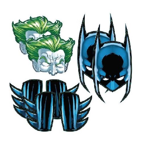 Máscara Batman DC - Cartonagem - Pacote 08 Unidades