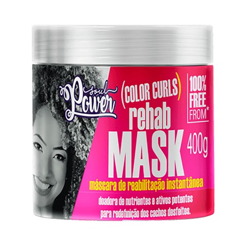 Máscara Beauty Color Soul Power Color Curls Rehab Mask 400g