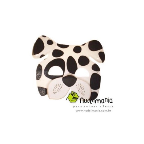 Máscara Bicho Cachorro Pintado Nudel - Plástico - Infantil e Adulto -