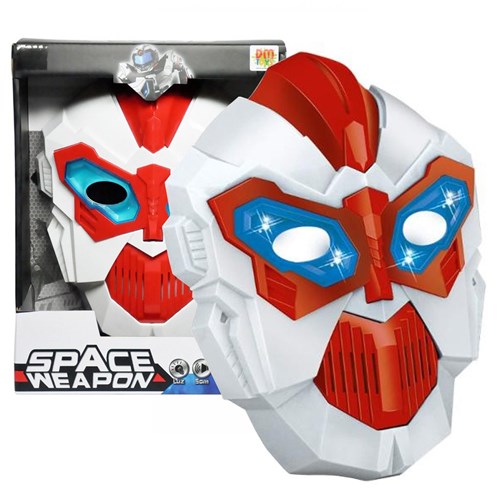 Máscara Brinquedo Space Weapon com Som e Luz Dm Toys